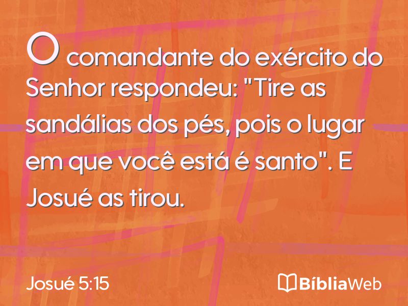 Josué 5:15 em imagem para compartilhar