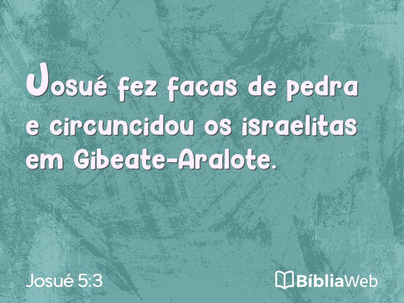 Josué 5:3 em imagem para compartilhar