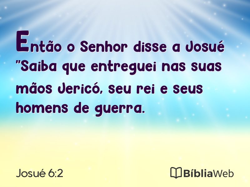 Josué 6:2 em imagem para compartilhar