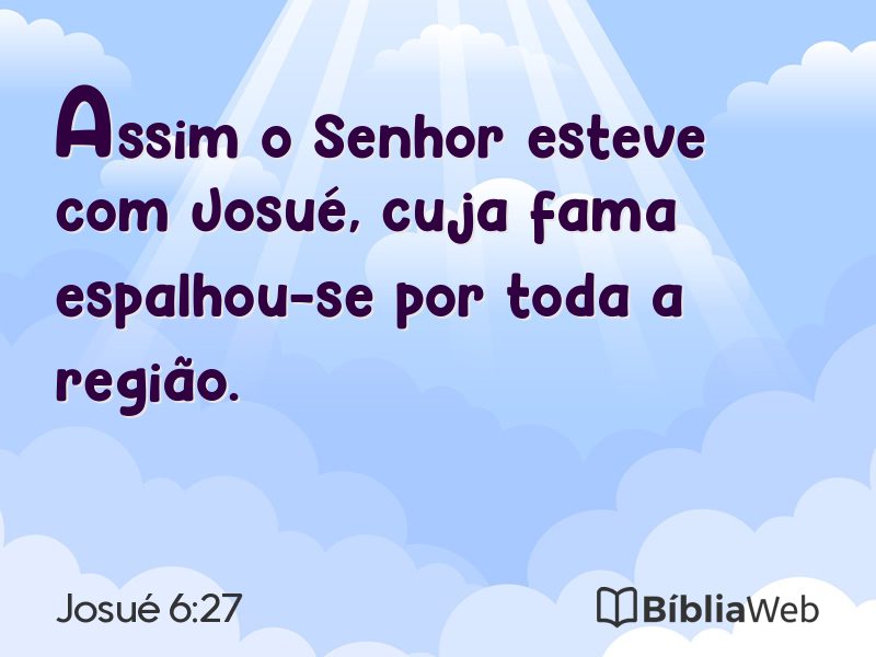 Josué 6:27 em imagem para compartilhar