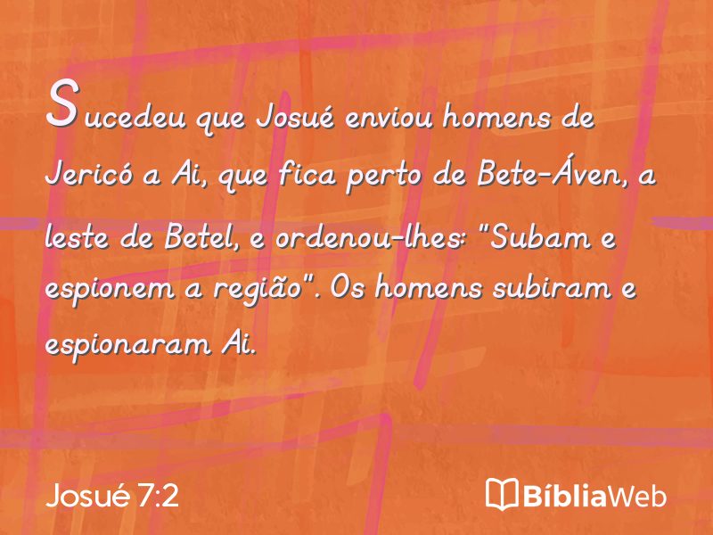 Josué 7:2 em imagem para compartilhar
