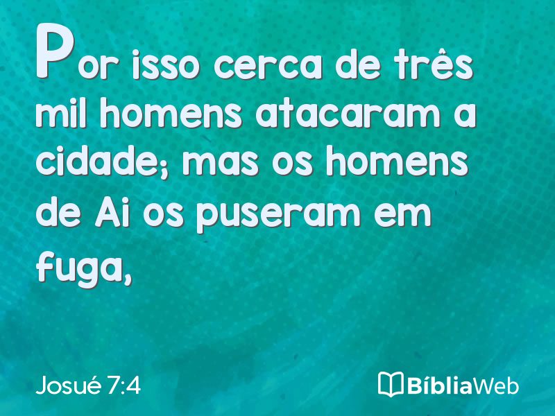 Josué 7:4 em imagem para compartilhar
