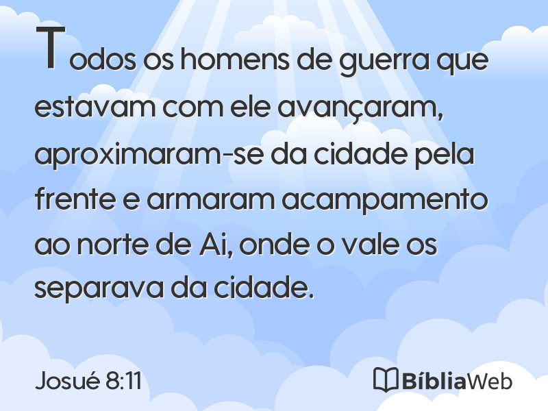 Josué 8:11 em imagem para compartilhar