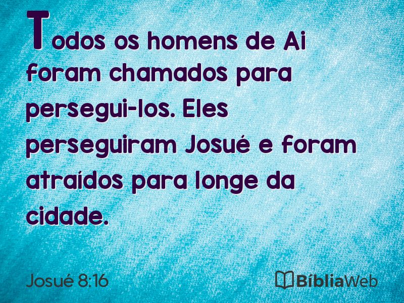 Josué 8:16 em imagem para compartilhar