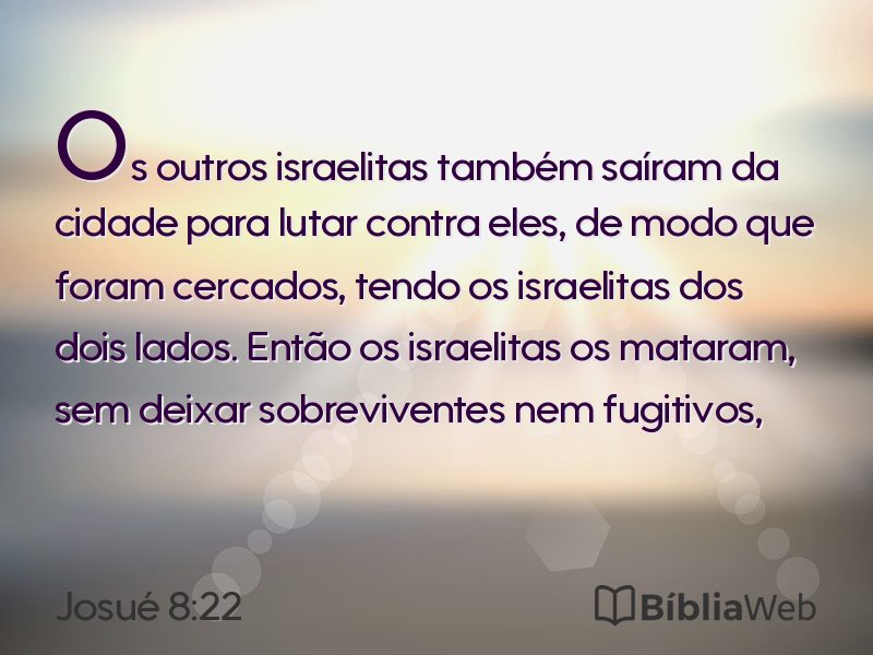 Josué 8:22 em imagem para compartilhar