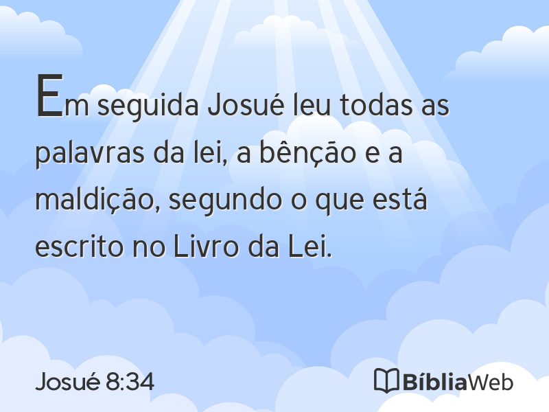 Josué 8:34 em imagem para compartilhar