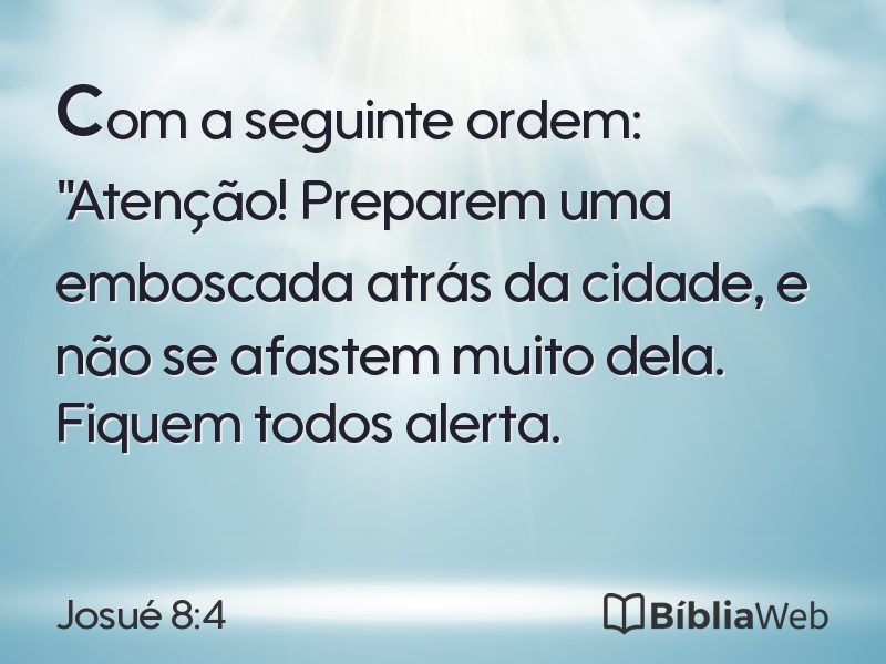 Josué 8:4 em imagem para compartilhar