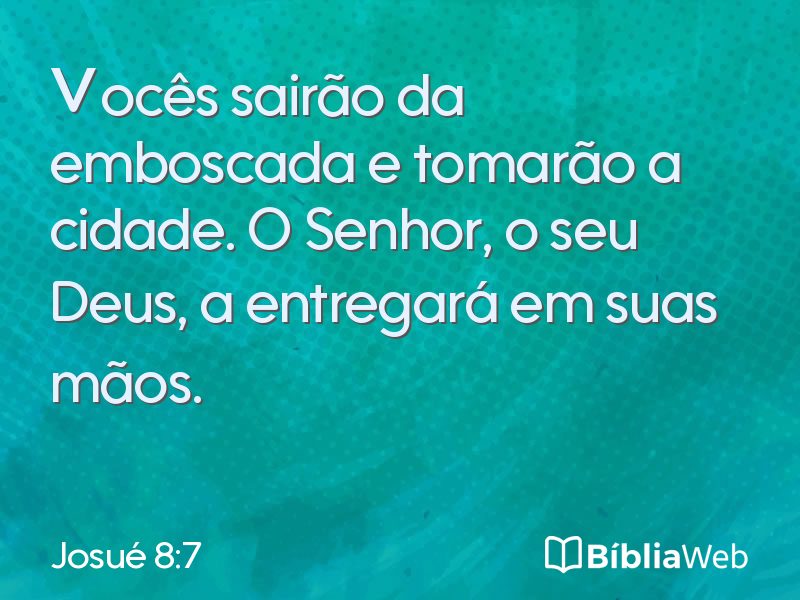 Josué 8:7 em imagem para compartilhar