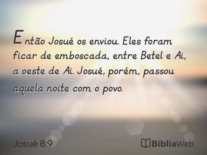 Josué 8:9 em imagem para compartilhar