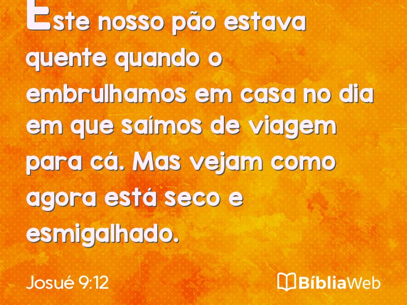 Josué 9:12 em imagem para compartilhar