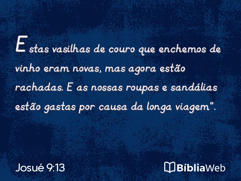 Josué 9:13 em imagem para compartilhar