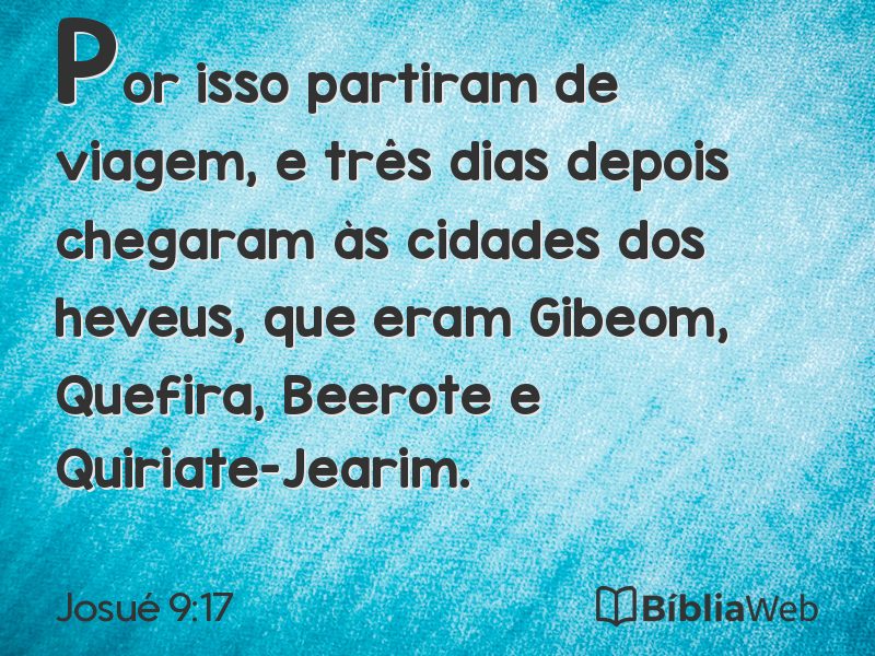 Josué 9:17 em imagem para compartilhar