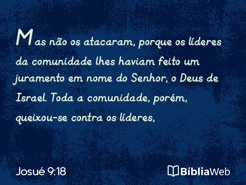 Josué 9:18 em imagem para compartilhar