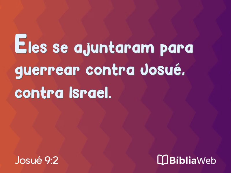 Josué 9:2 em imagem para compartilhar
