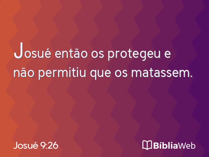 Josué 9:26 em imagem para compartilhar