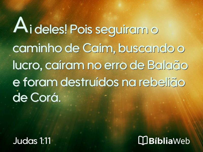 Judas 1:11 em imagem para compartilhar