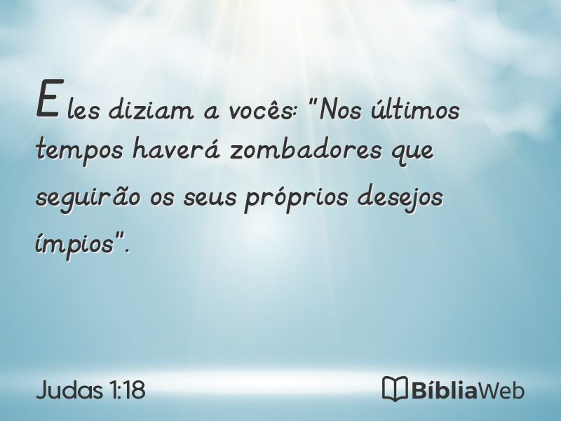 Judas 1:18 em imagem para compartilhar