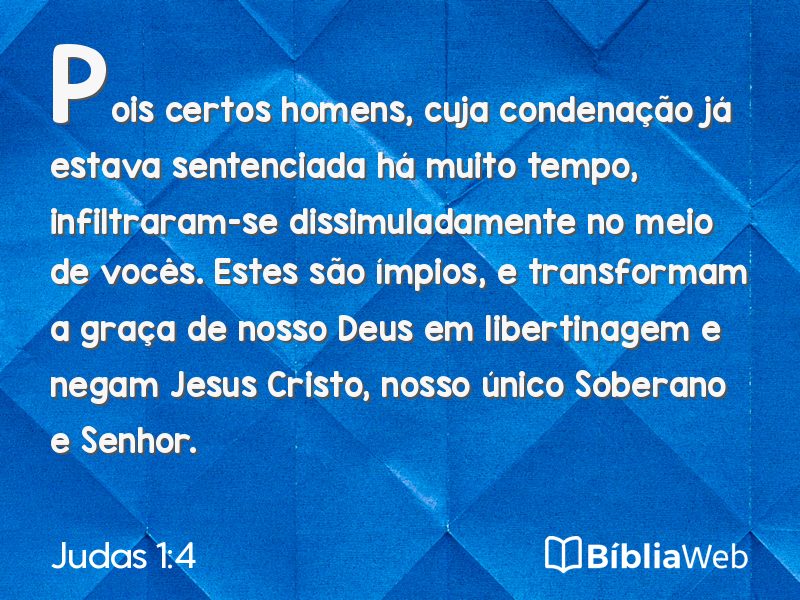 Judas 1:4 em imagem para compartilhar