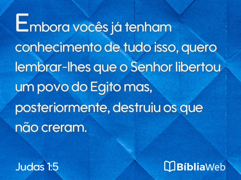 Judas 1:5 em imagem para compartilhar