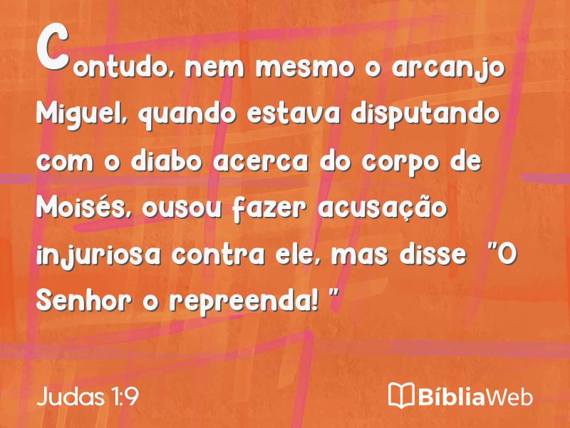 Judas 1:9 em imagem para compartilhar