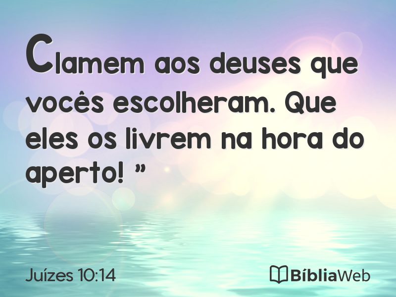 Juízes 10:14 em imagem para compartilhar