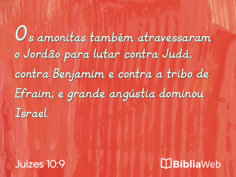 Juízes 10:9 em imagem para compartilhar