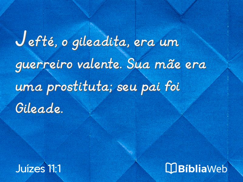 Juízes 11:1 em imagem para compartilhar