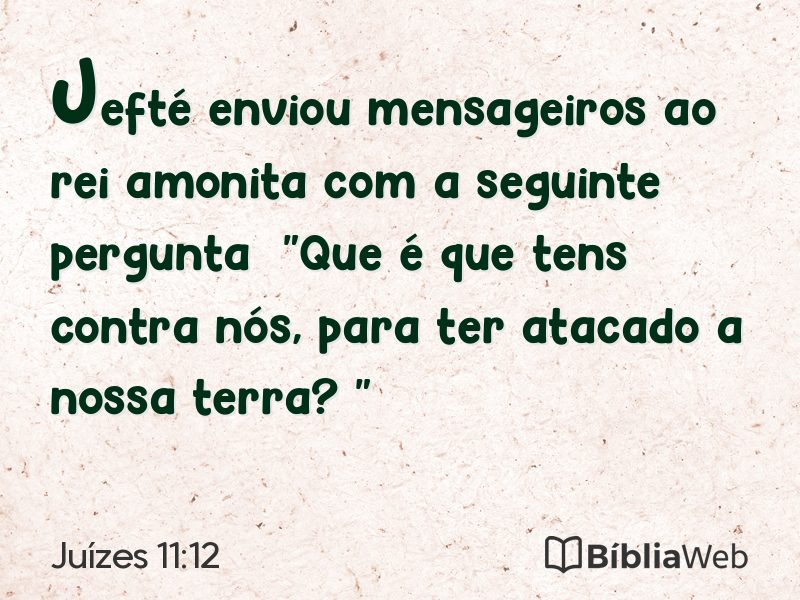 Juízes 11:12 em imagem para compartilhar
