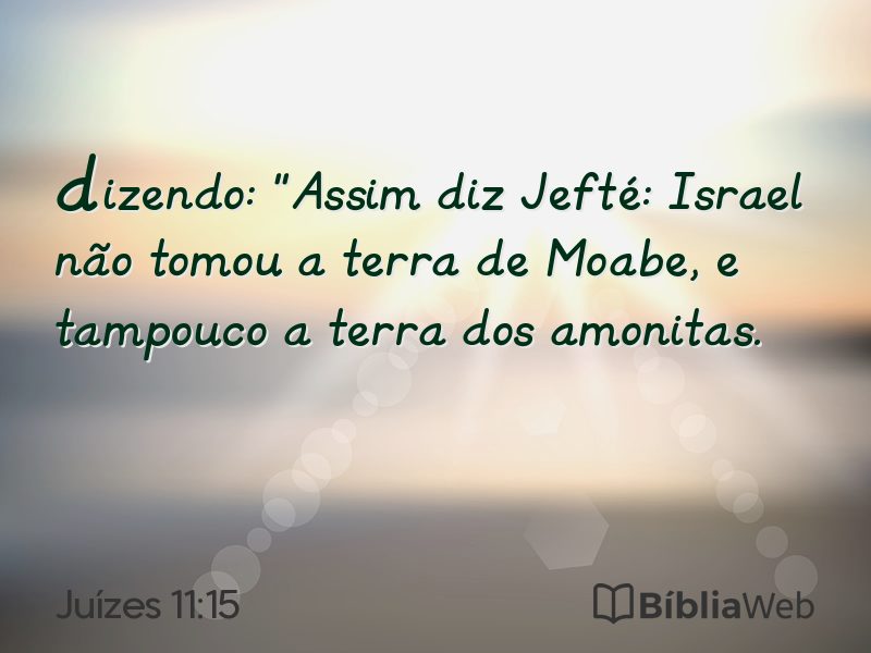 Juízes 11:15 em imagem para compartilhar