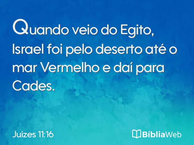Juízes 11:16 em imagem para compartilhar