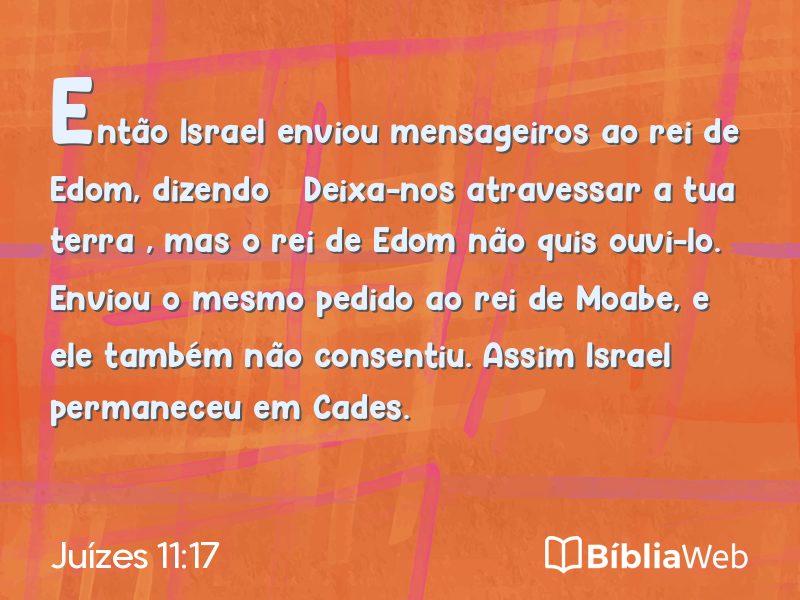 Juízes 11:17 em imagem para compartilhar