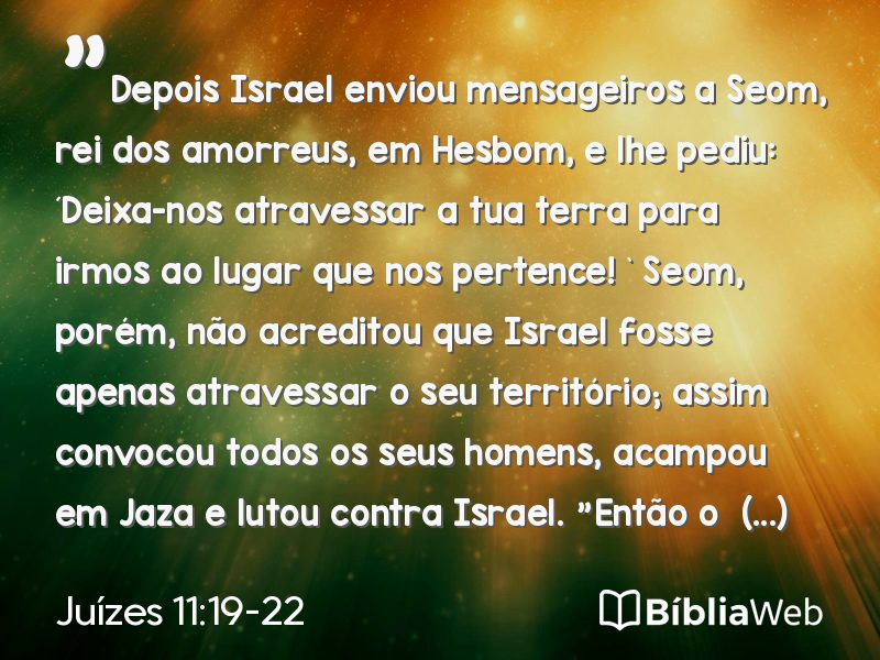 Juízes 11:19-22 em imagem para compartilhar