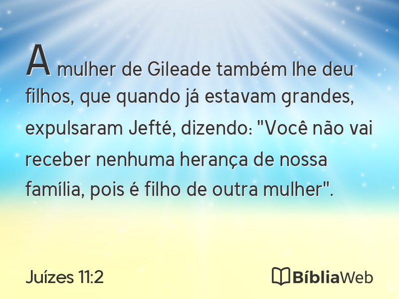 Juízes 11:2 em imagem para compartilhar