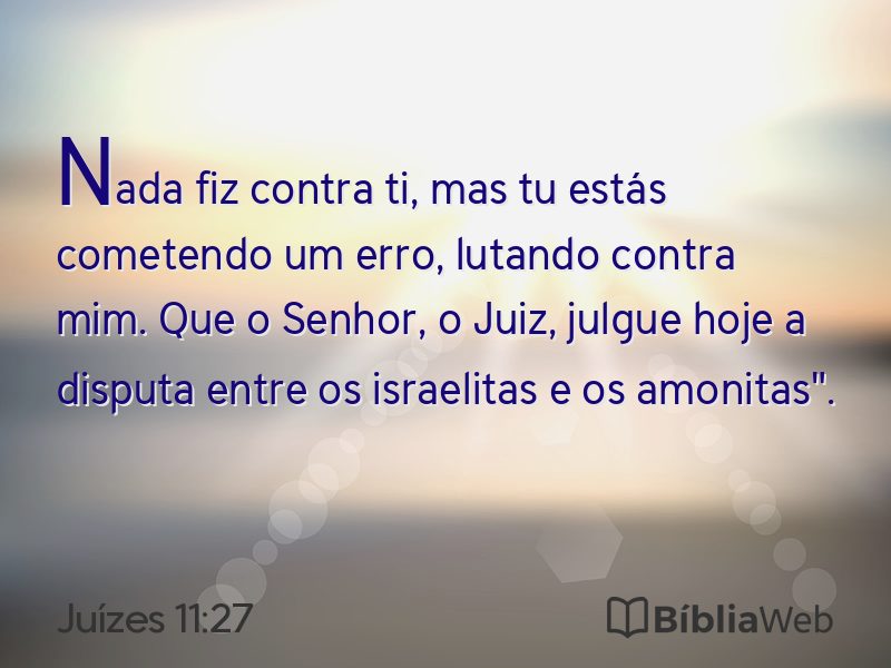 Juízes 11:27 em imagem para compartilhar