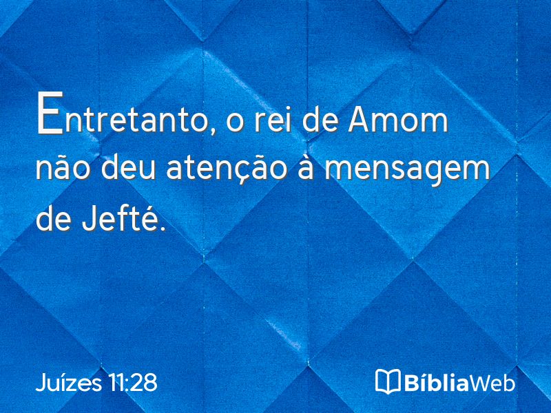 Juízes 11:28 em imagem para compartilhar