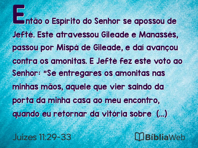 Juízes 11:29-33 em imagem para compartilhar
