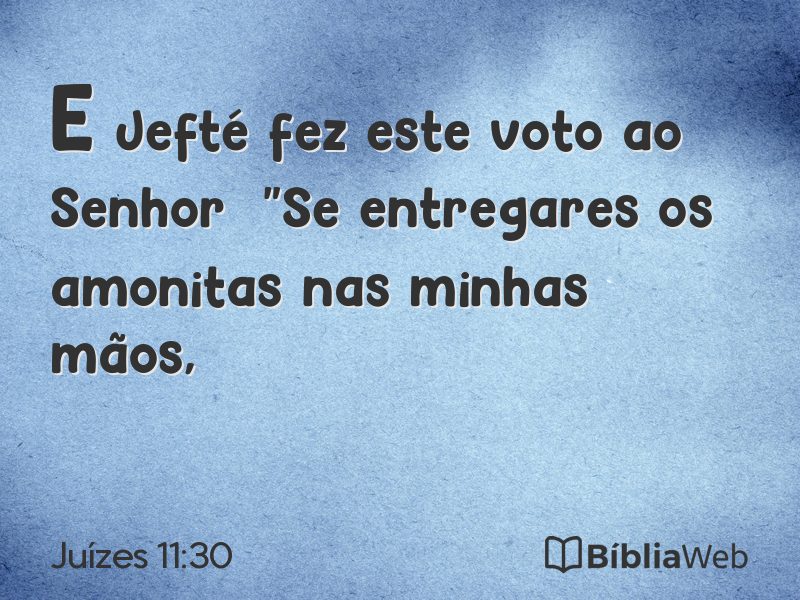 Juízes 11:30 em imagem para compartilhar