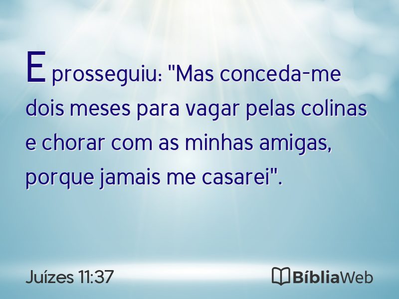 Juízes 11:37 em imagem para compartilhar