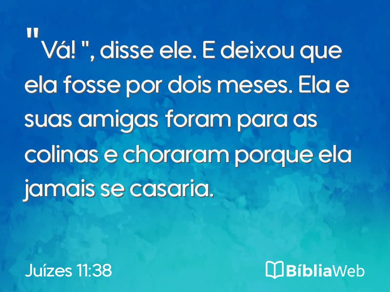 Juízes 11:38 em imagem para compartilhar