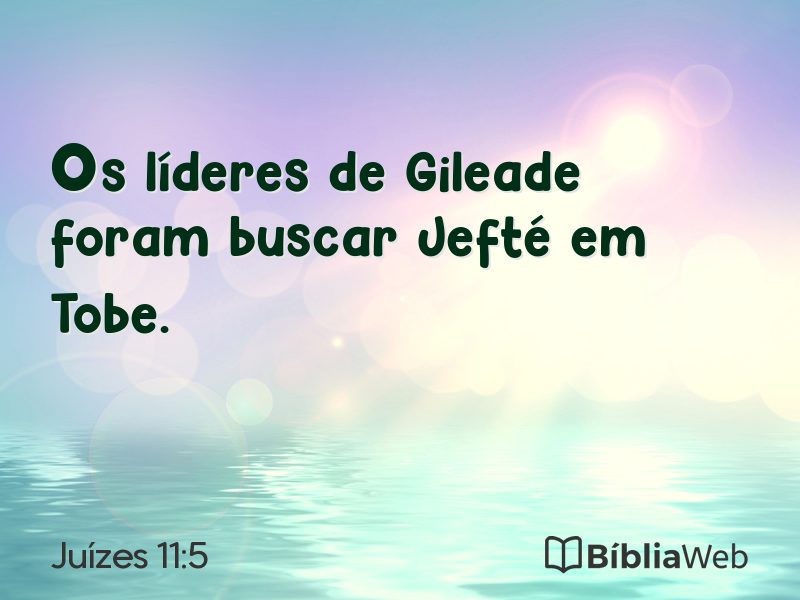 Juízes 11:5 em imagem para compartilhar