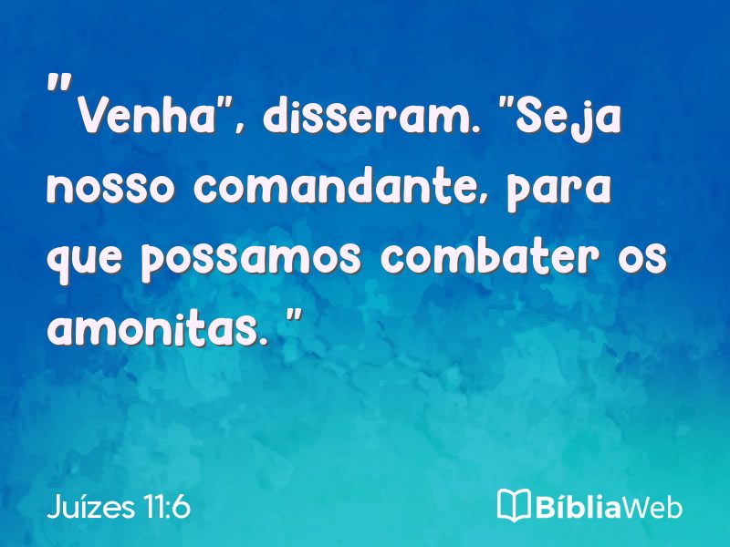 Juízes 11:6 em imagem para compartilhar