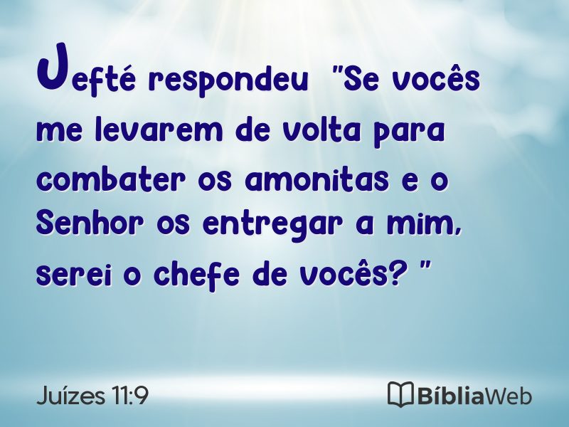 Juízes 11:9 em imagem para compartilhar