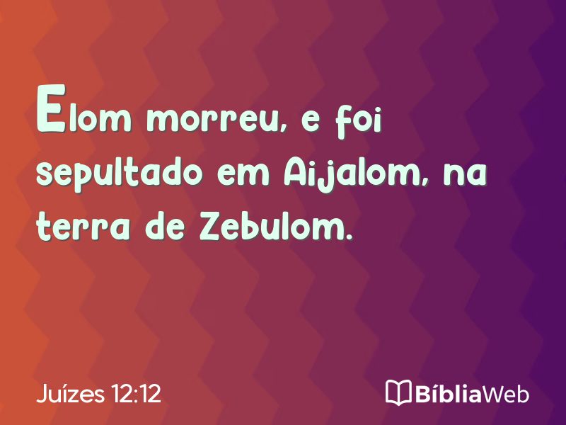 Juízes 12:12 em imagem para compartilhar