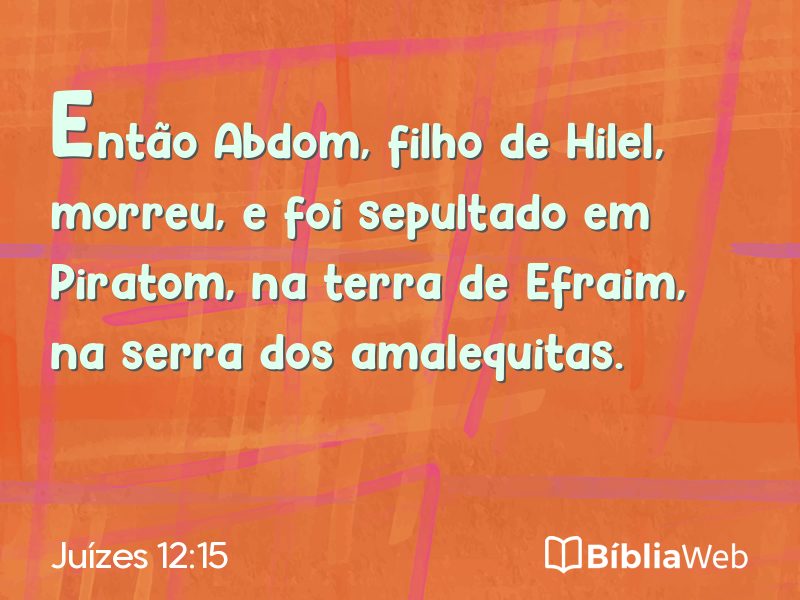 Juízes 12:15 em imagem para compartilhar