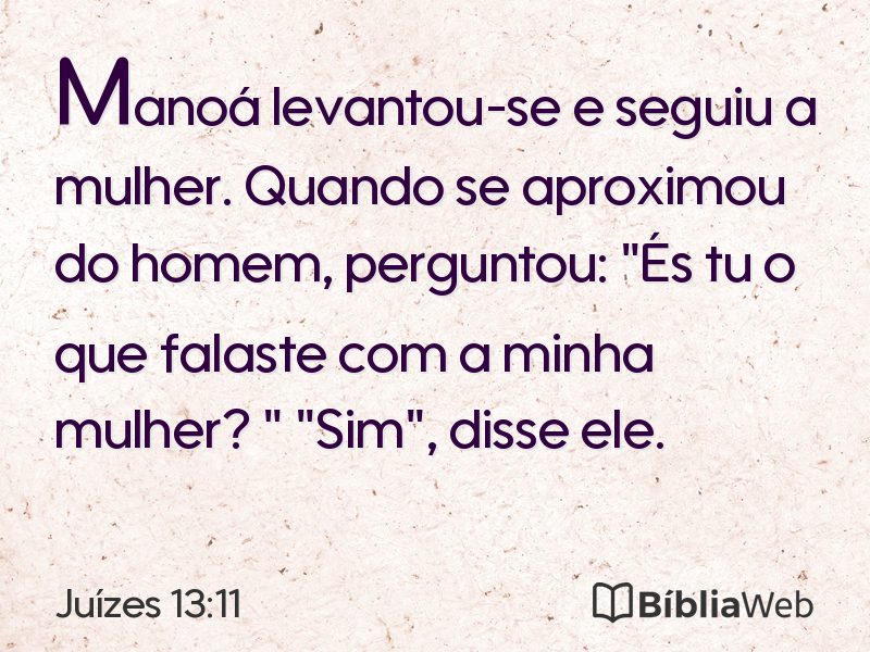 Juízes 13:11 em imagem para compartilhar
