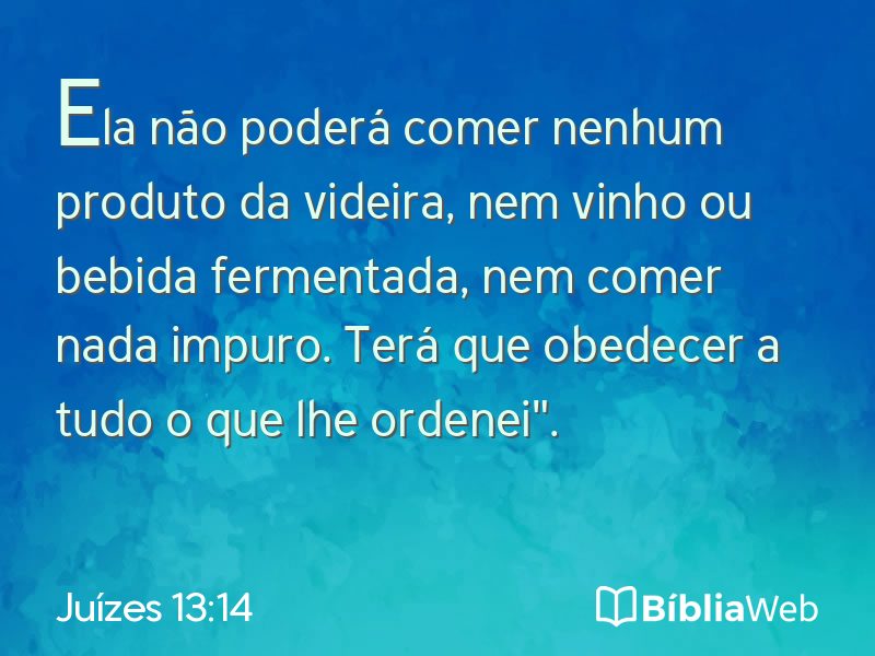 Juízes 13:14 em imagem para compartilhar