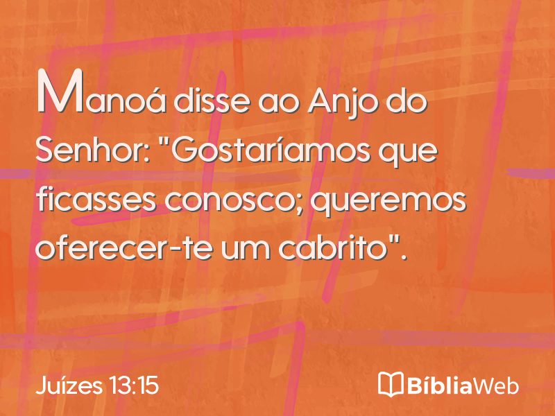 Juízes 13:15 em imagem para compartilhar