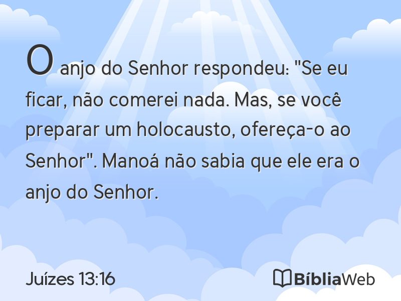 Juízes 13:16 em imagem para compartilhar