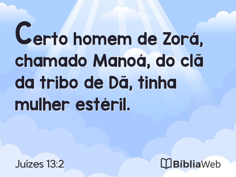 Juízes 13:2 em imagem para compartilhar