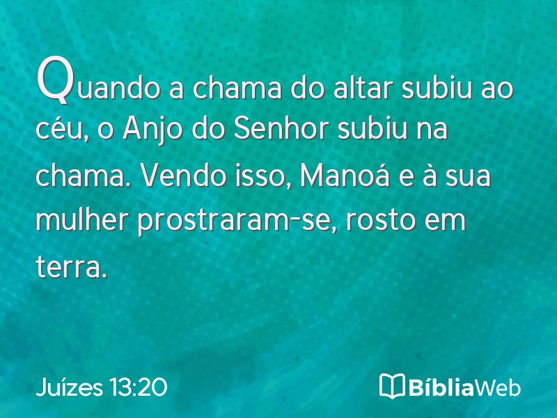 Juízes 13:20 em imagem para compartilhar